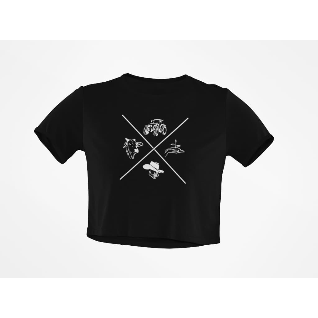 Blusinha Camiseta Cropped Feminino Agropecuaria Agrogirl Agroboy