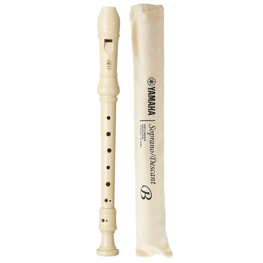 Flauta Doce Soprano Barroca em Dó com Capa Yamaha Yrs-24B