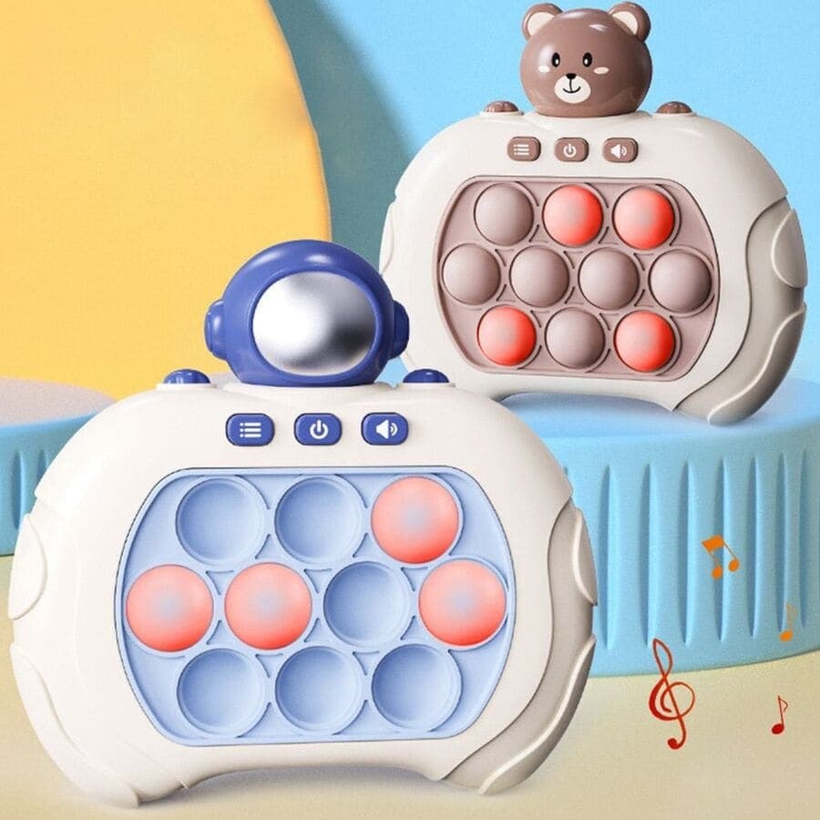 Pop It Eletronico Toy Brinquedo Anti-Stress de Fidget com Luz Empurre Pop Bolha Para Crianças