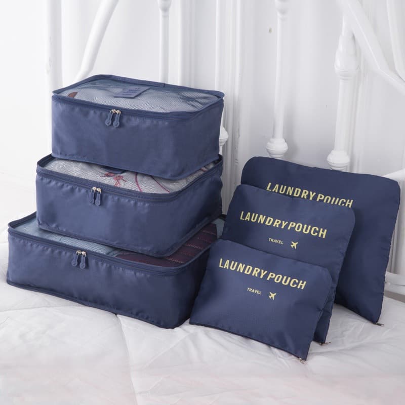 Kit 6 Bolsa De Armazenamento De Bagagem/Organizador De Mala