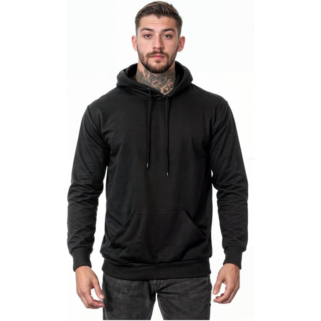 Moletom Masculino Feminino Unissex agasalho canguru Bolso e Gorro Flanelado Em Oferta