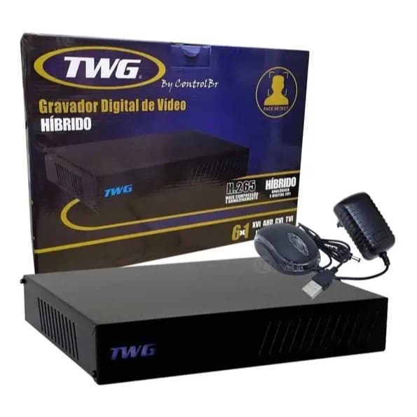 Excelente DVR TWG 4 CN Full HD na gravação e na visualização Resolução 1080P 6x1 APP Xmeyer.