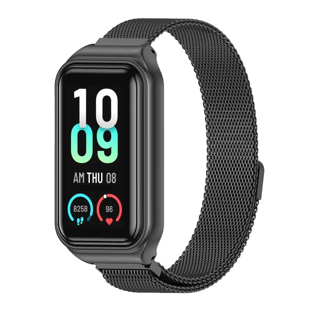 NSmart - Pulseira de aço inoxidável magnética e metal NSmart compatíveis com Amaz Fit Band 7
