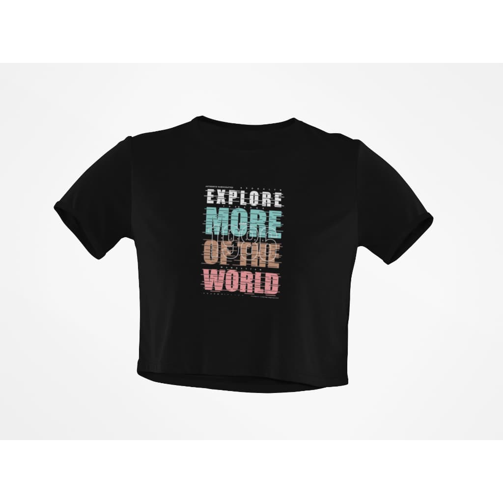 Blusinha Camiseta Cropped Adventure Aventura Bussola Explore o Mundo