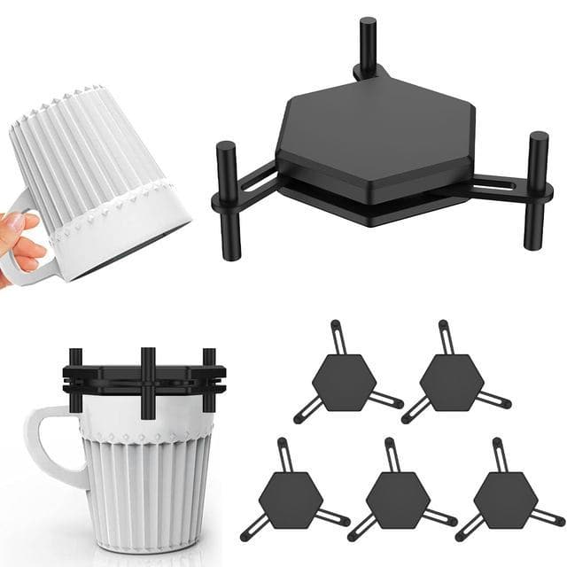 Organizador De Caneca Expansível Suporte Empilhador De Copos Xicaras Armário Cozinha