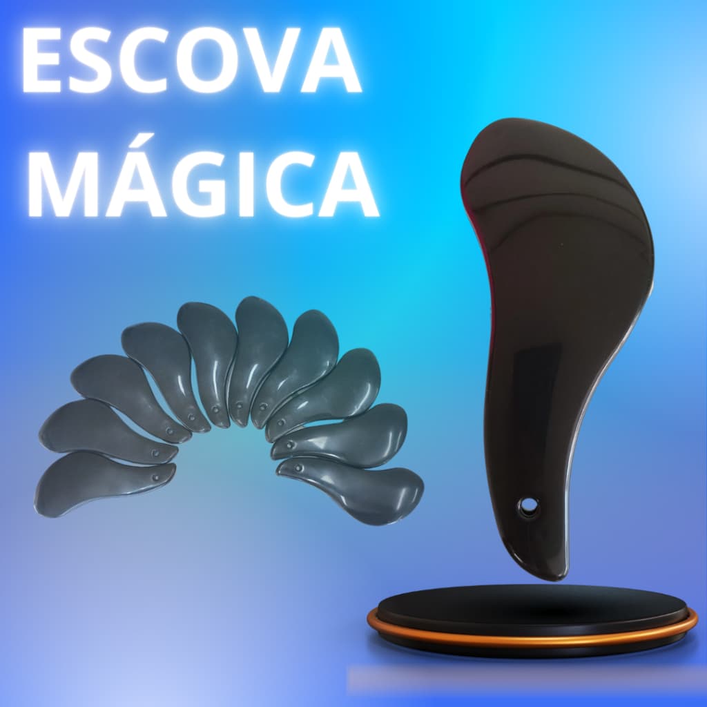 KIT ESCOVA MÁGICA PRETA = 10, 20 E 30 UNIDADES