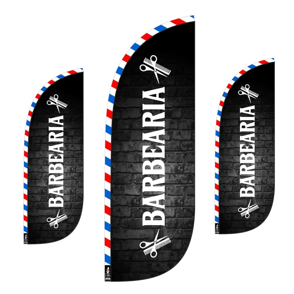 Wind Banner Barbearia Alta Qualidade Somente tecido 2,2mt