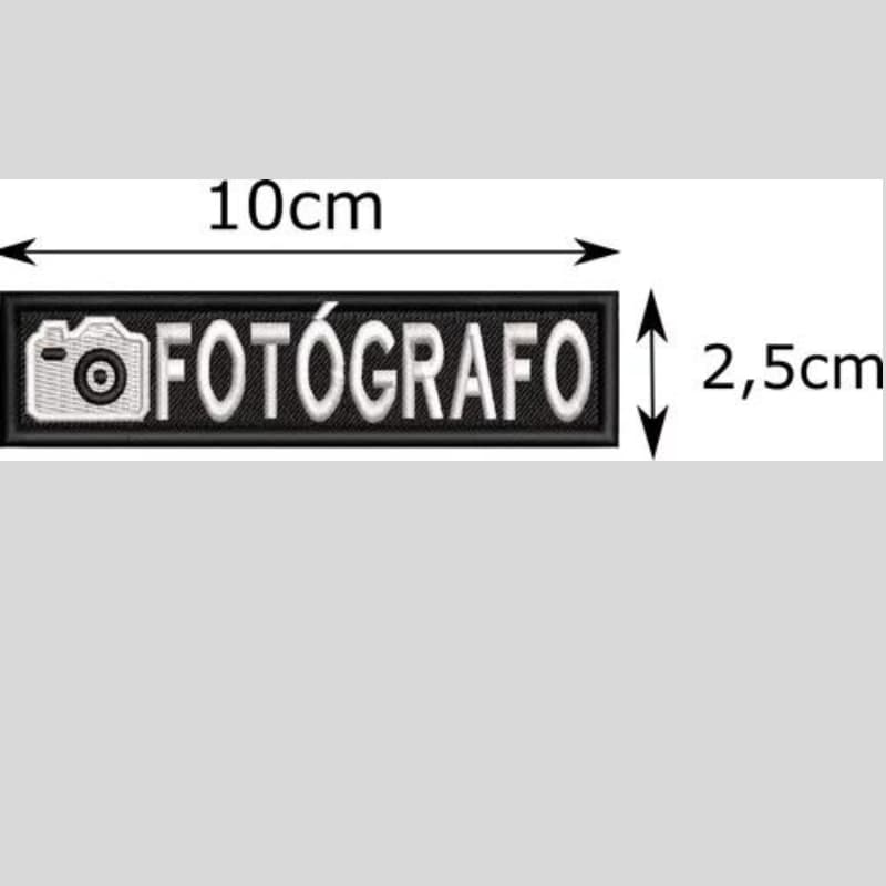 Bordado Tarjeta Fotógrafo Motociclista Moto Clube Tar179 Personalizado Blusa Casaco Camiseta Bolsa Mochila