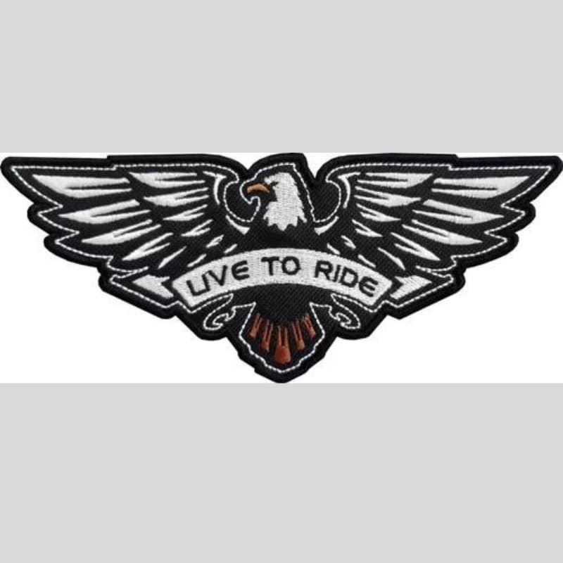 Patch Bordado Águia Estados Unidos Live To Ride Moto Anm2.4 Personalizado Colete Jaqueta Bolsa Mochila