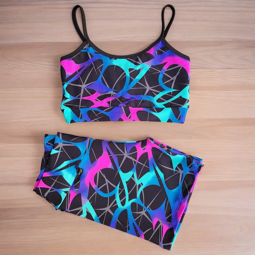 Kit 2 Conjuntos De Academia Feminino Short E Top Fitness