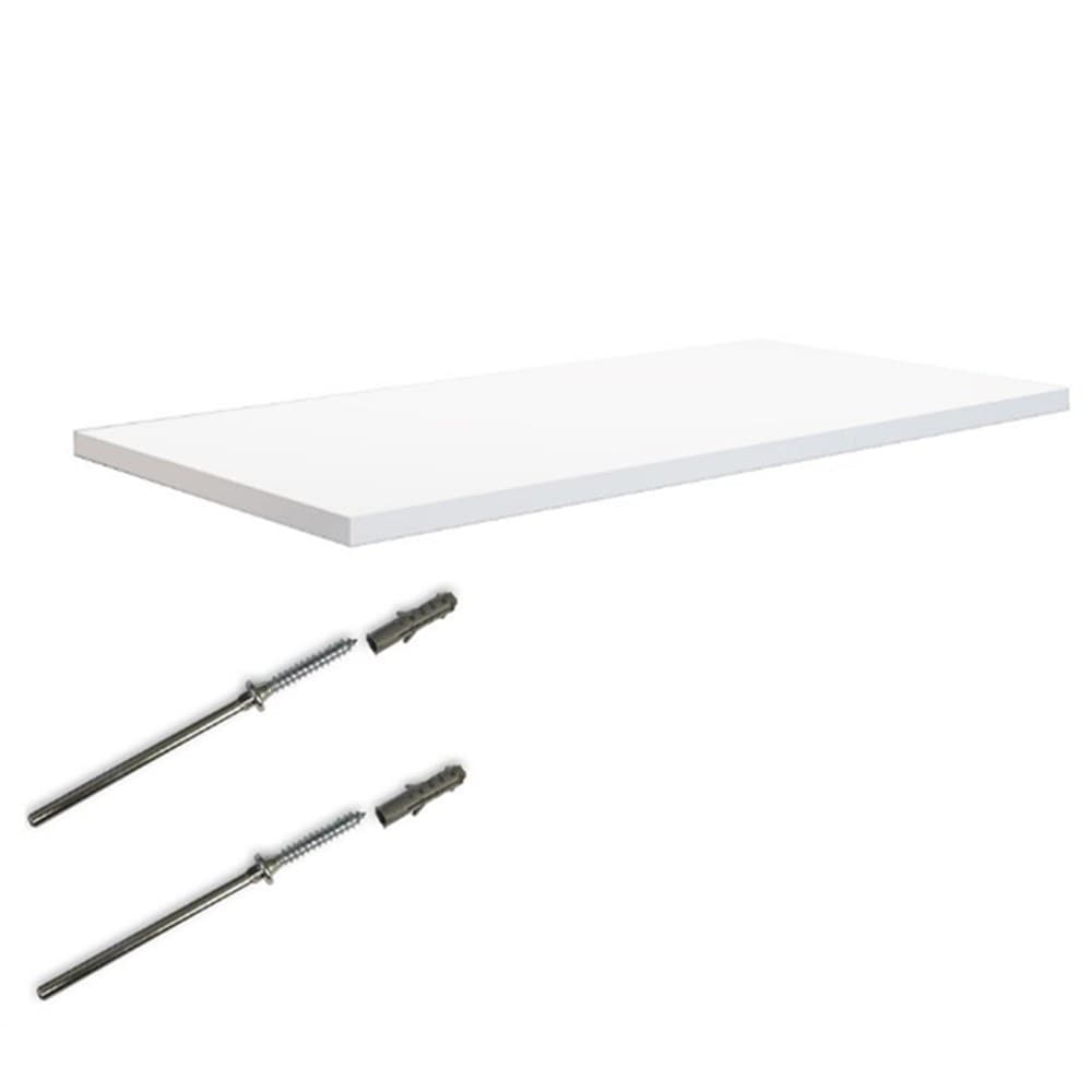 Prateleira Branco Mdp Sup Invis 60cmx25cm - Kit C/4