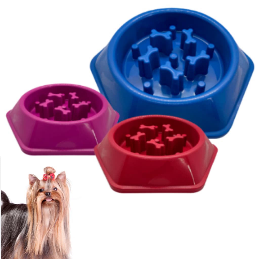 Comedouro Lento Interativo Funcional Educativo para Cachorro Cães Pet Comilão