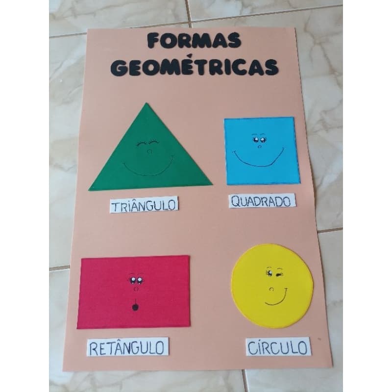 Figuras Geométricas em eva painel