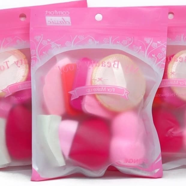 kit maquiagem de 9 esponjas diversidade completa para uma aplicação perfeita