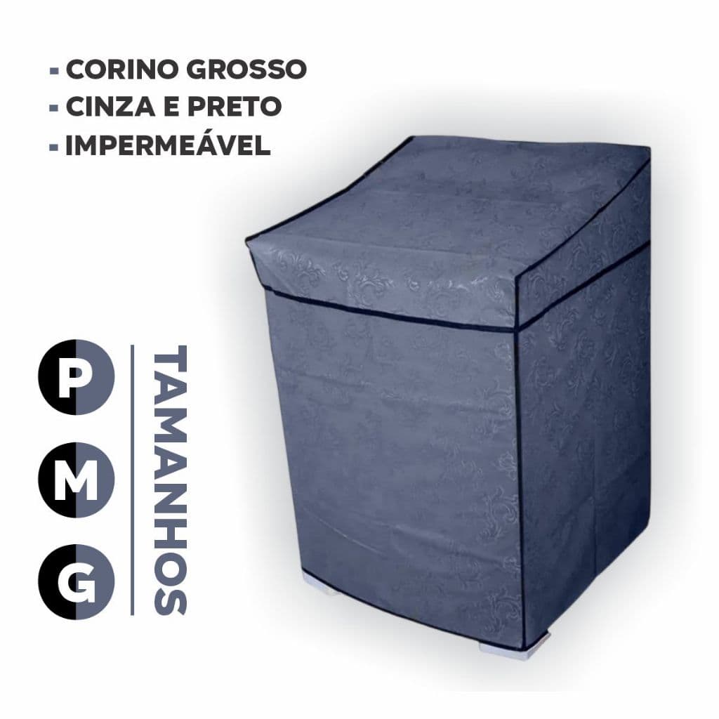 Capa de Maquina de Lavar Roupas Tampo Removivel 83x60x60cm