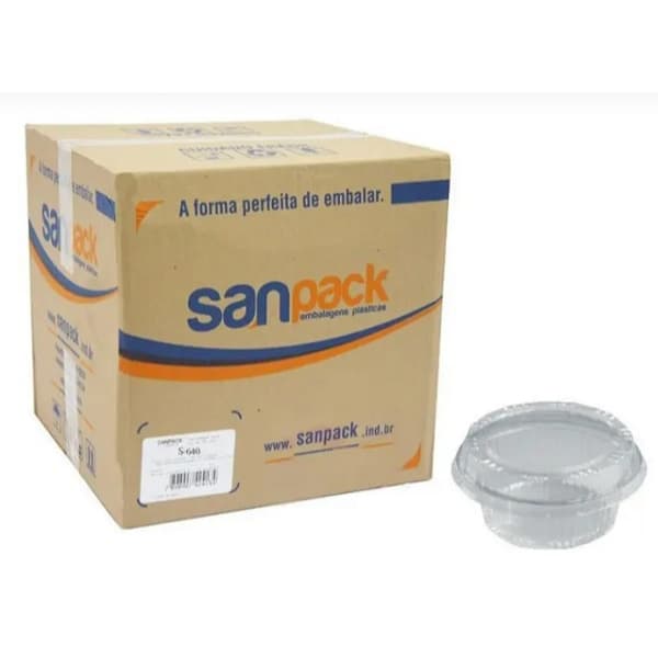 Embalagem Redonda Para Doces Pequenos Sanpack S640