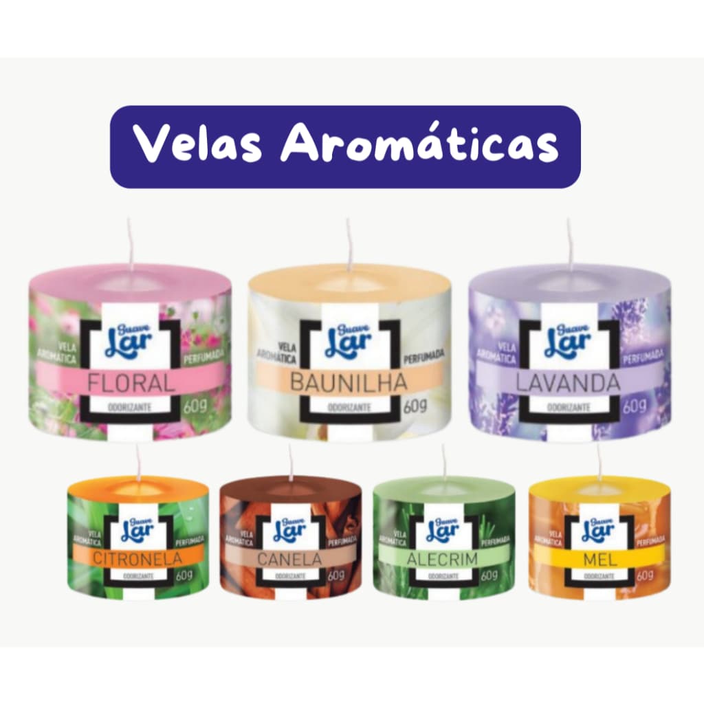 Vela aromática Lar 60g - velas aromáticas perfumada, vela perfumada, vela aromatica, aromáticas