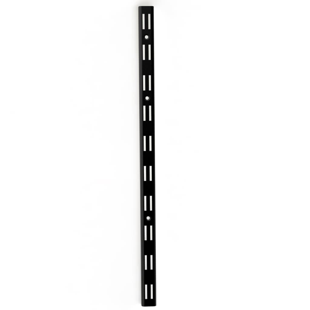 2 Trilhos Cremalheira Duplo 100cm 50cm Preto Branco