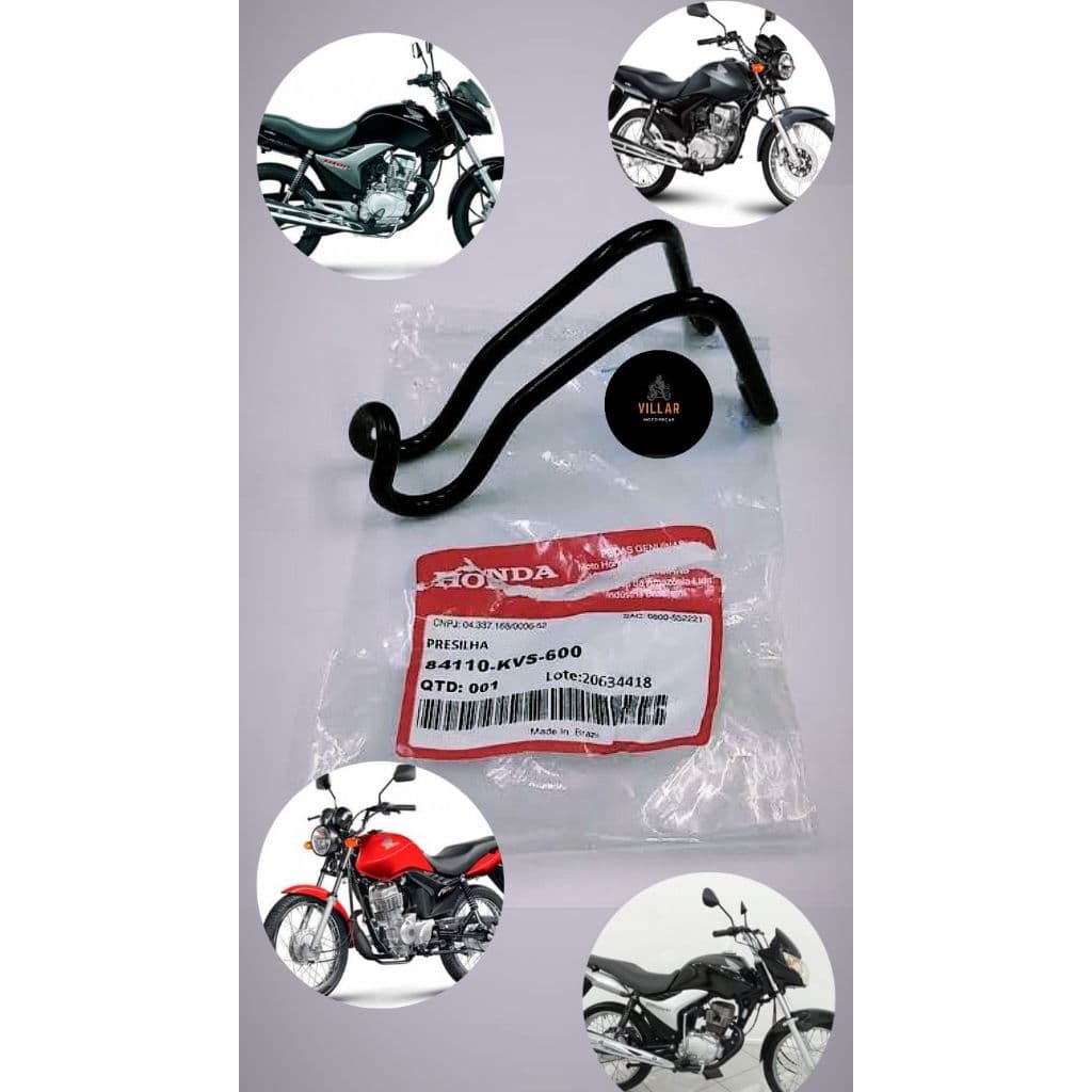 PRESILHA GANCHO BAGAGEM TITAN 150 FAN 150 FAN 125 2009 EM DIANTE ORIGINAL HONDA UNIDADE