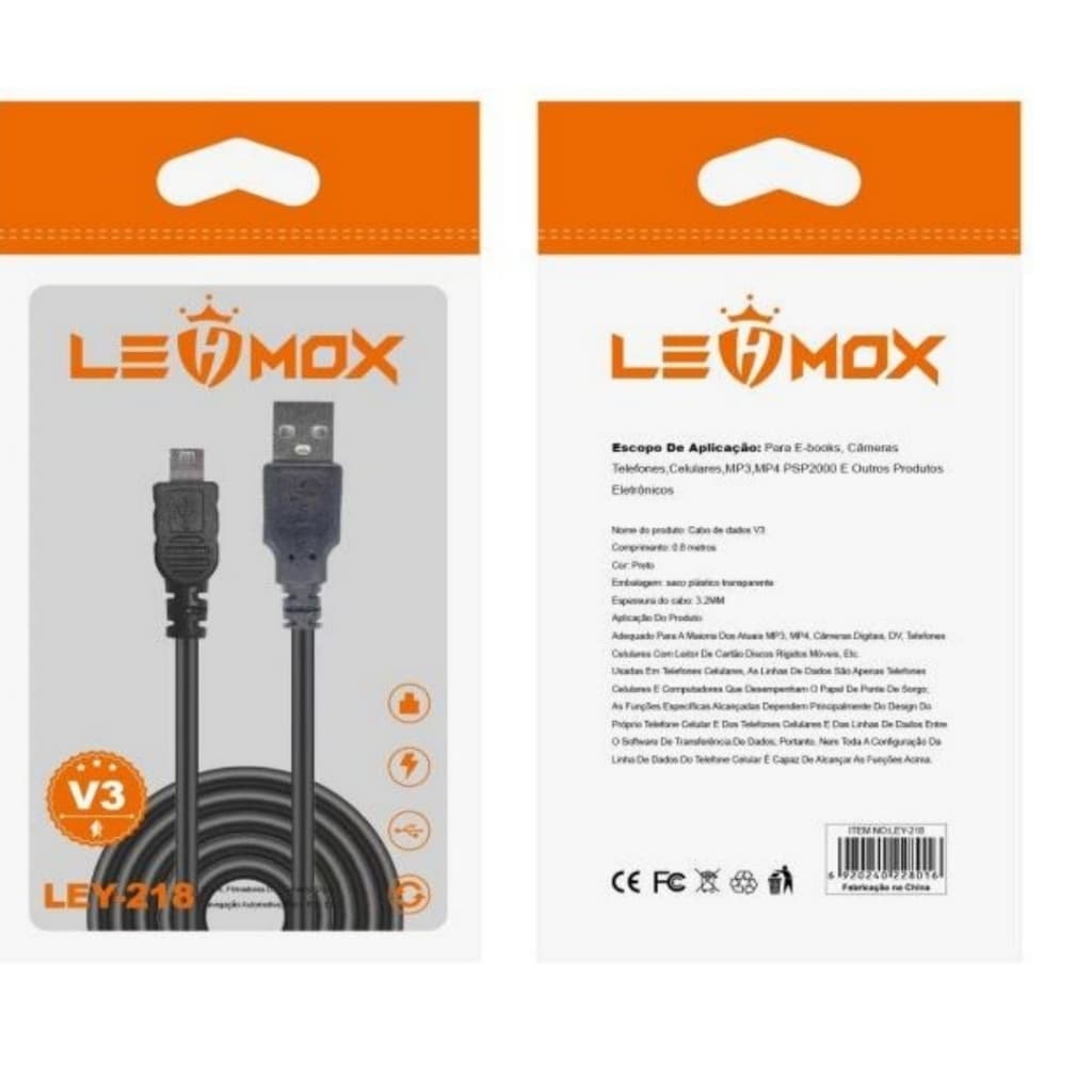 kit 10 Cabo Usb V3 1m Blindado Com  Alta Velocidade