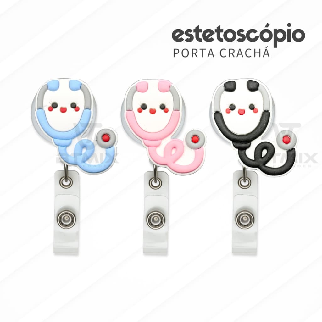 Porta Cracha Retrátil Estetoscópios Personalizado Enfermagem Roller Clip