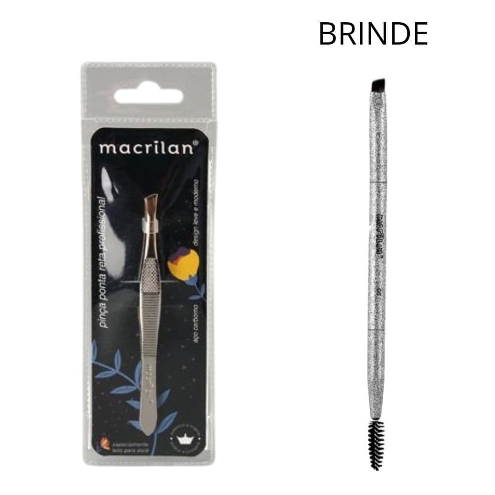 Pinça Profissional Com Ponta Diagonal Sobrancelha- Macrilan - PI-1