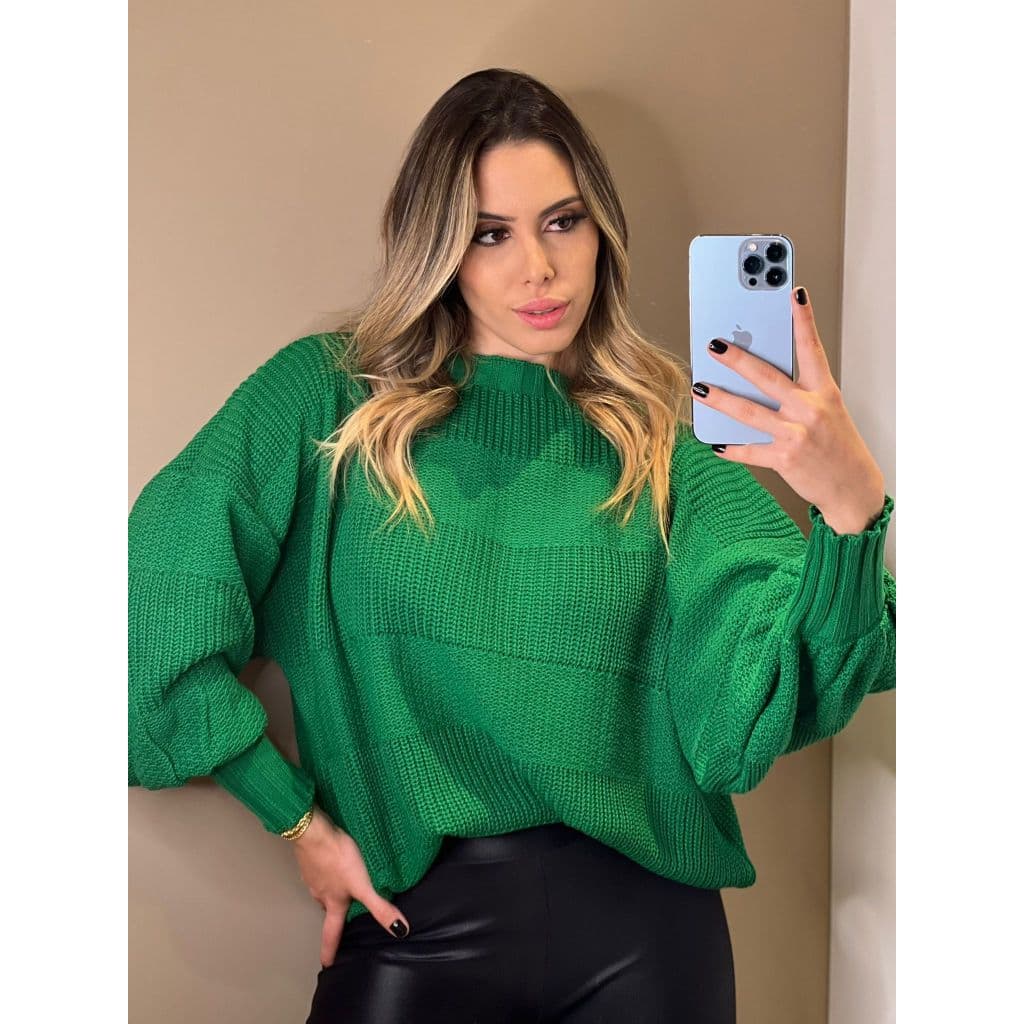 Blusa de Frio Feminina Básica Tricô / Feminina Gola Redonda / Tricô Premium Lançamento