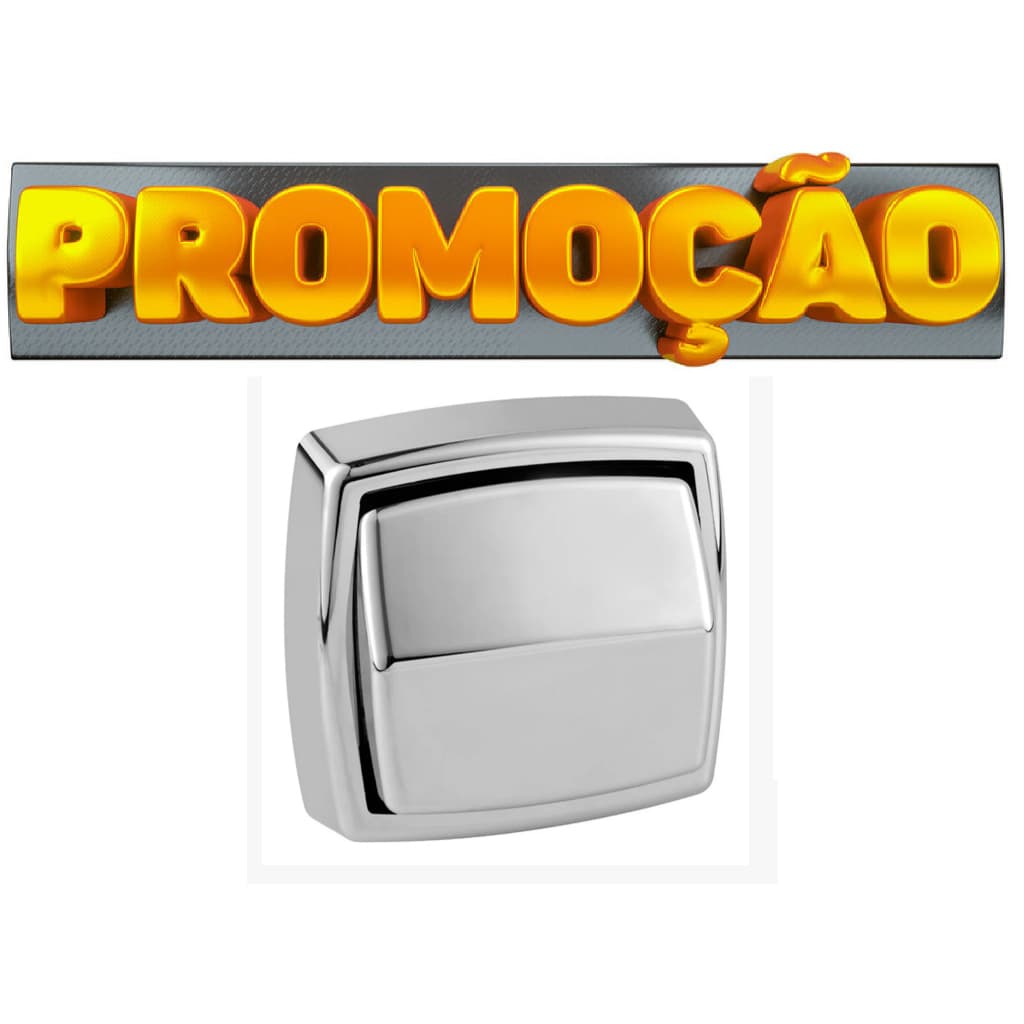 Acabamento para válvula de descarga hydra docol e deca cromado Luxo Banheiro Casa