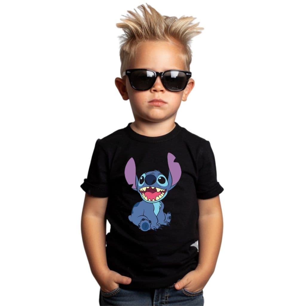 Camiseta Infantil 100% Algodão Prime Personalizada Stitch Pernalonga Tom e Jerry Donald