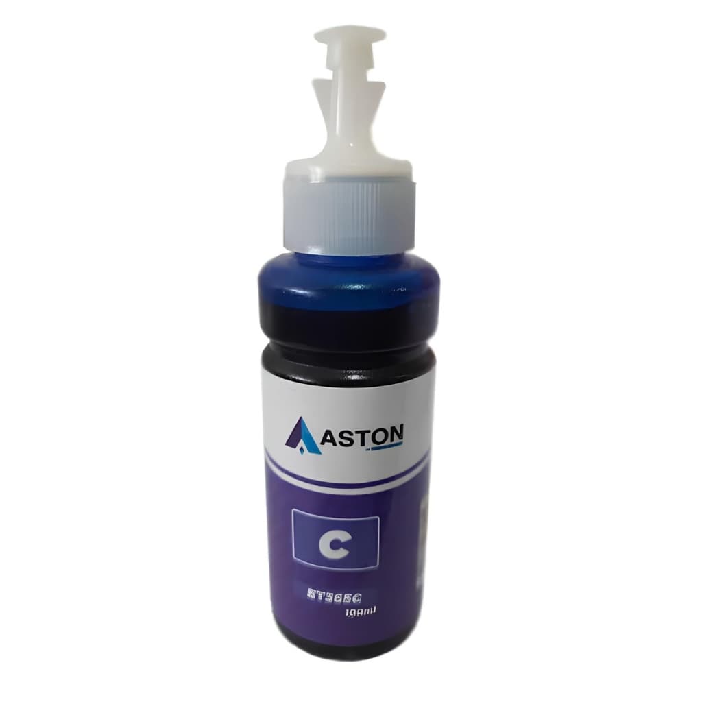 Kit 5 Refil de Tinta compatível Epson T664 Ciano 100ml - Aston ET365C