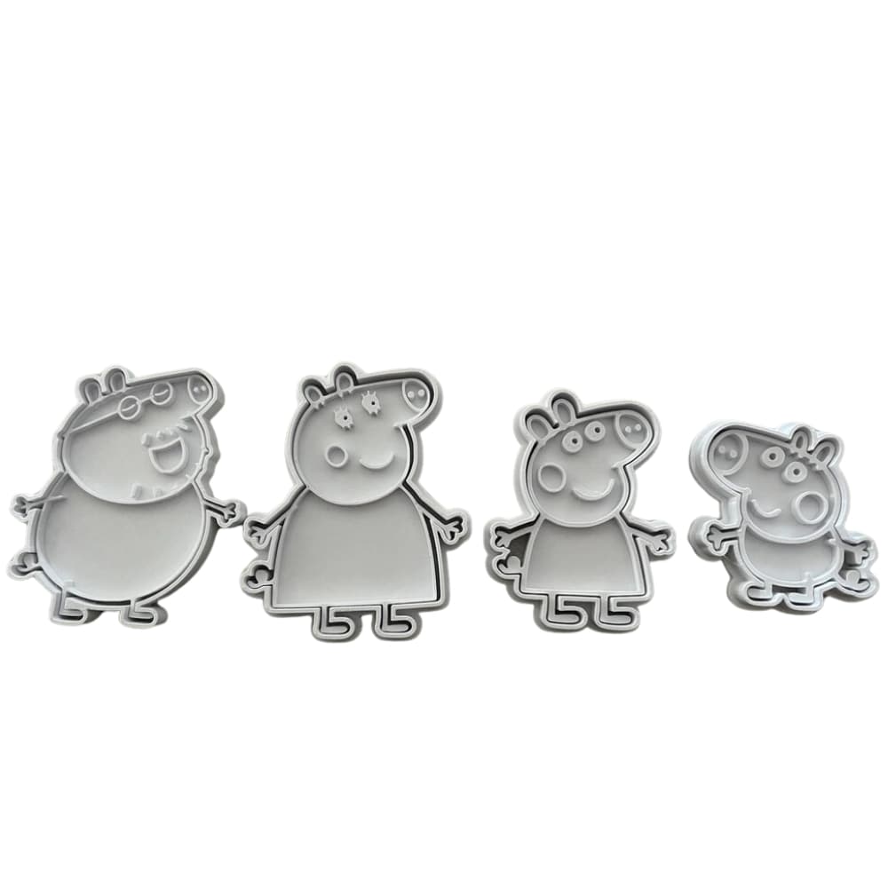Cortador de Biscoito com Carimbo - Kit Peppa pig