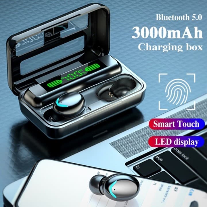 F9 Fone De Ouvido Sem Fio Air Pro 5.0 Com Bateria Grande Bluetooth Atraso Vivo À Prova D'água