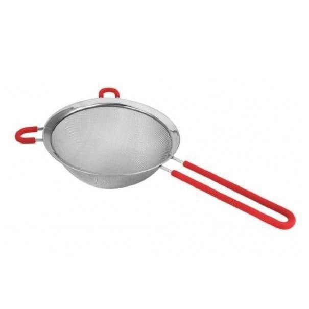 Peneira Aço Inox 16Cm Cabo Silicone Zj03