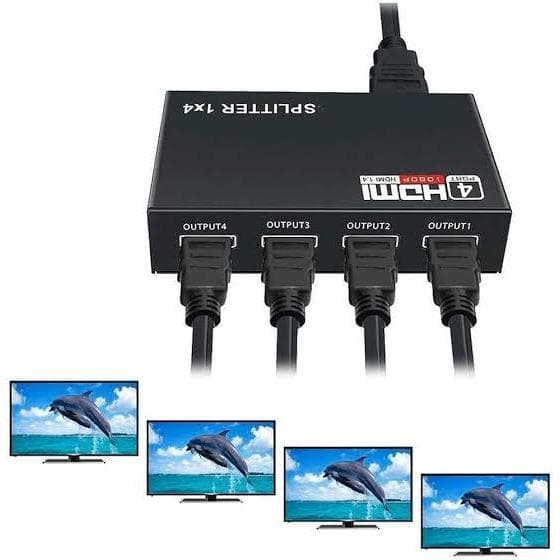 Splitter Divisor Distribuidor De Imagem Hdmi 1.4 1x4 Full Hd 1080P Splitter Hdmi