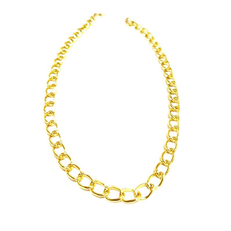 Corrente Cordão Masculino banho ouro Clássico Elo Português Masculino Feminino Luxo Ouro Nalvi.tchá