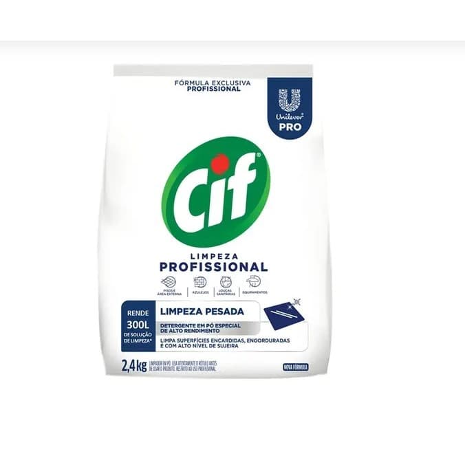 Limpador em Pó Limpeza Profissional 2,4kg Cif
