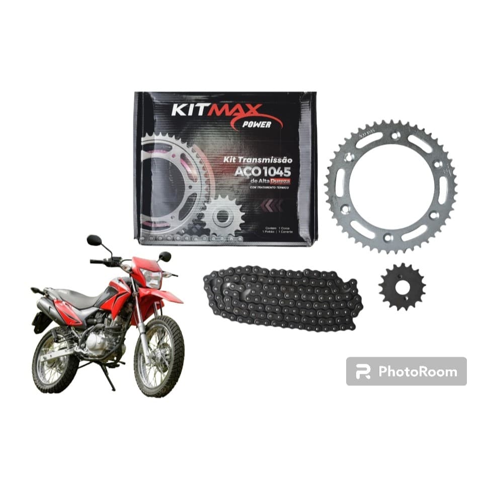 kit Transmissão Relação Nxr 150 Bros 2005 a 2015 Modelo Original