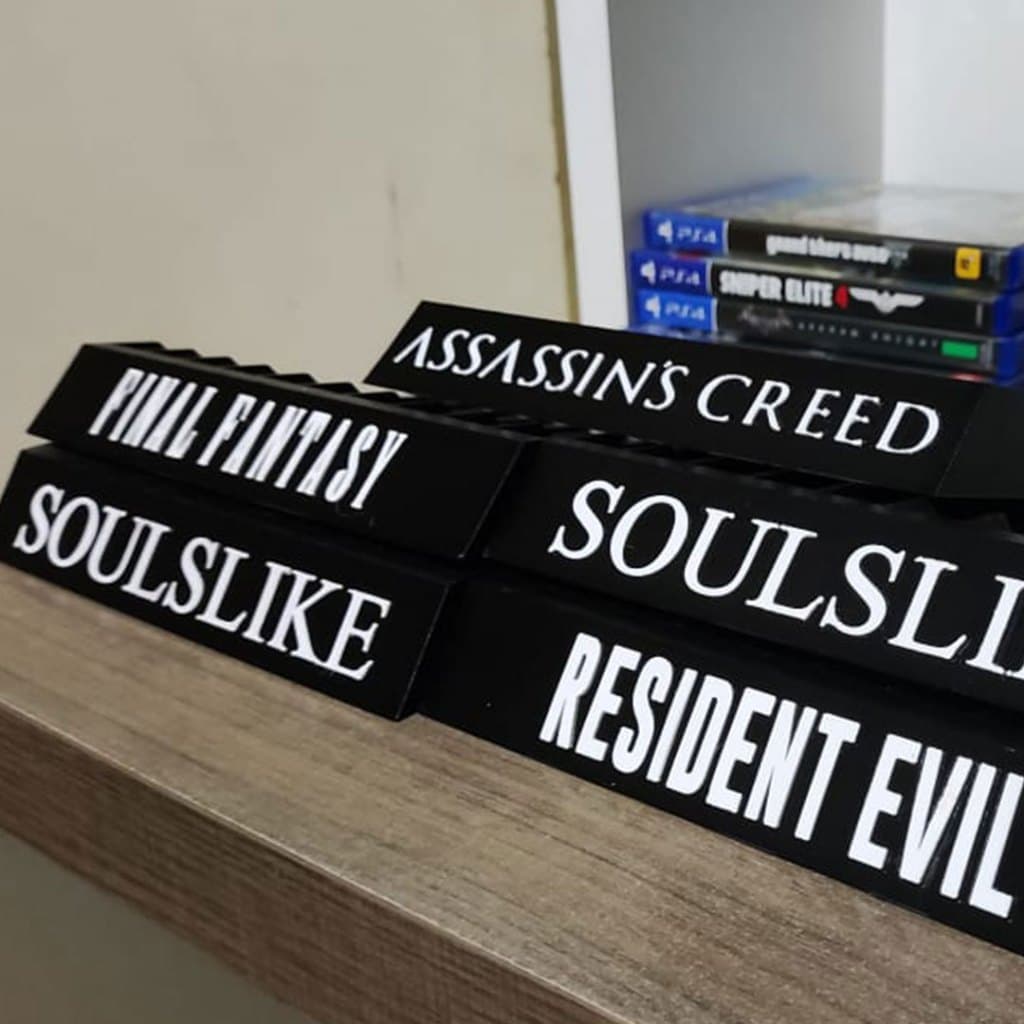 Suporte Jogos PS4 PS5 Personalizado com Nome do Game