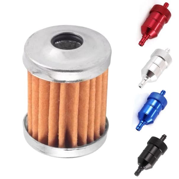 Refil filtro de combustivel Esportivo Colorido par motos Carburadas Filtro Gasolina Universal Titan Fan YBR Bros Biz Yes
