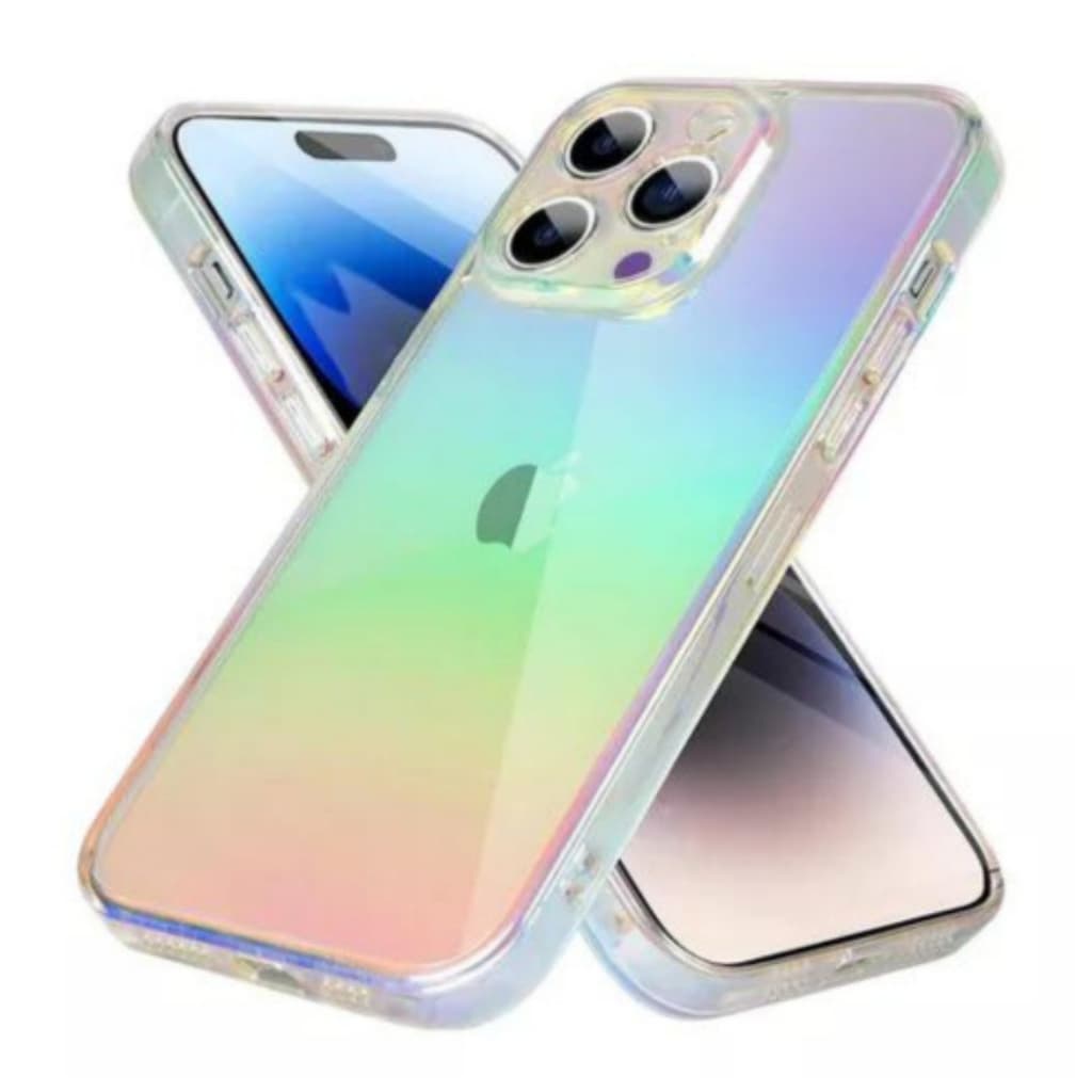 Capa capinha holográfica espelhada Para iPhone XR 11 12 13 ProMax 14 Pro Max 15 15 pro max