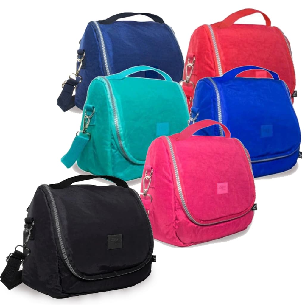 Lancheira Térmica Juvenil Oval Com Alça de Mão e Ombro Feita Em Nylon Para Passeio/Escola Ou Trabalho
