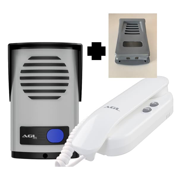 Interfone Porteiro Agl P10s Abs Kit + Protetor De Plastico