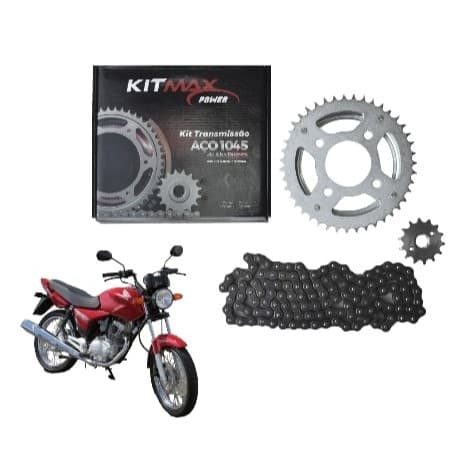Transmissão Relação Titan 2000/Fan 125 2004 a 2008 Aço 1045