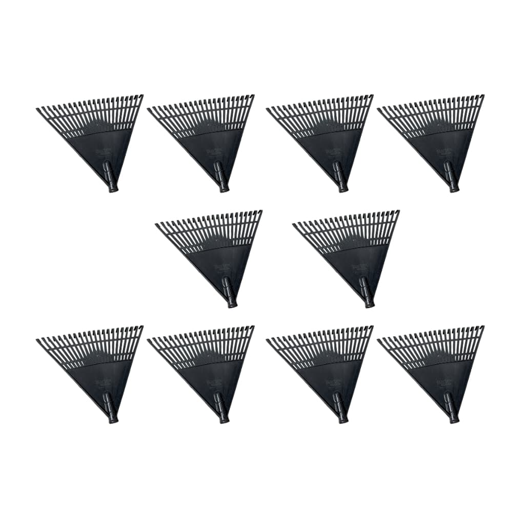 Kit 10 Vassouras  Ancinho Reforçada 22 Dentes  Para Jardim/Rastelo/ Gramado Sem Cabo