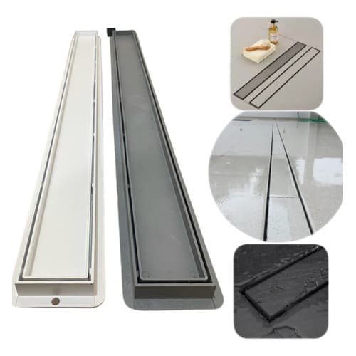 Ralo Banheiro Linear Oculto Seca Piso 6x70 Invisível Sifonado