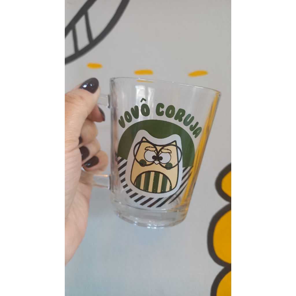 CANECA DE VIDRO VOVÔ CORUJA 310ML CAFÉ UATT?