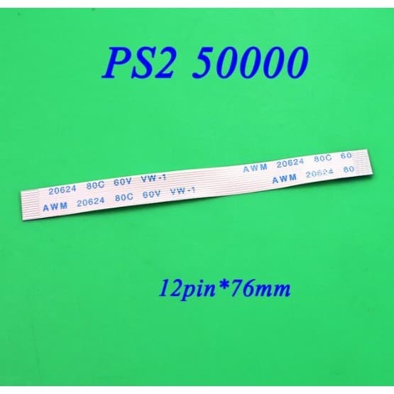 kit 02 Cabo Flat Compatível com as Series SCPH-50XXX Para Placa Power Reset PS2 Playstation 2 Fat