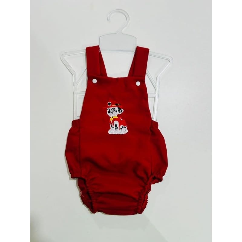 Romper Masculino Jardineira Marshall (Patrulha Canina)