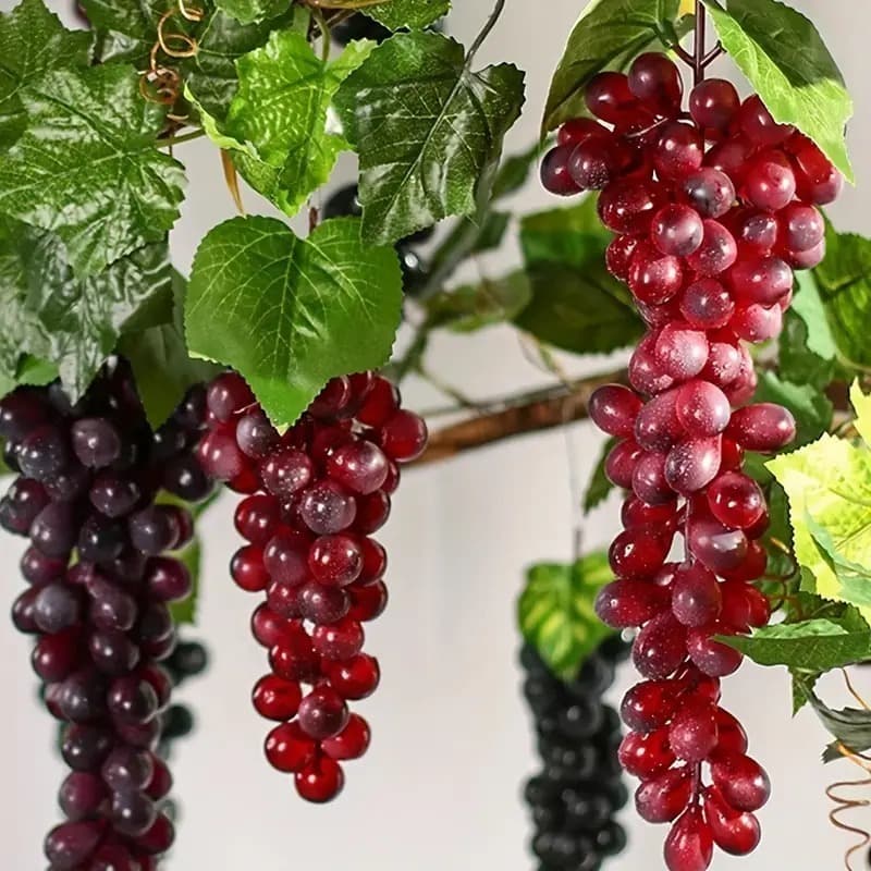 Uva Imã de Geladeira Realista, enfeite de cozinha, imã de fruta, decoração - OP802046
