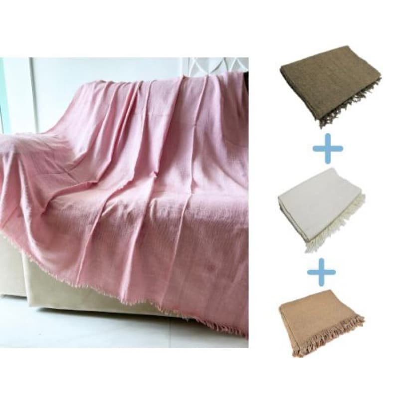 Kit 3 Manta Para Sofá Protetor Gigante Grande Frio Cama Decorativa 2.10x1.20